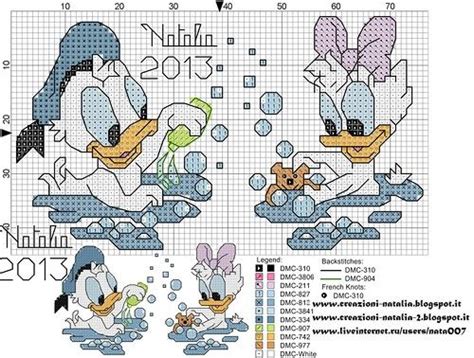 Schemi Natalia Схемы Natalia Disney cross stitch patterns