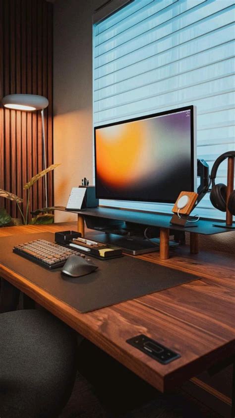 Aesthetic Desk Setup Idea Rate Home Office Design Home Studio