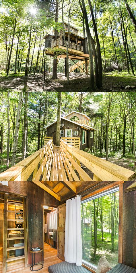 Idyllic Tree House For A Luxury Camping Experience Near Mansfield Ohio