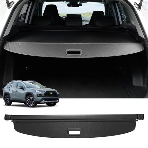 Powerty Cargo Cover for Toyota RAV4 2019-2023 Retractable Rear Trunk ...