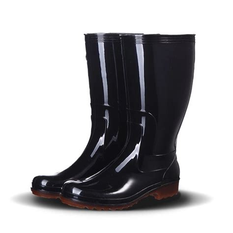 Industrial PVC Rain Boots Labor Protection Rubber Anti Slip Garden