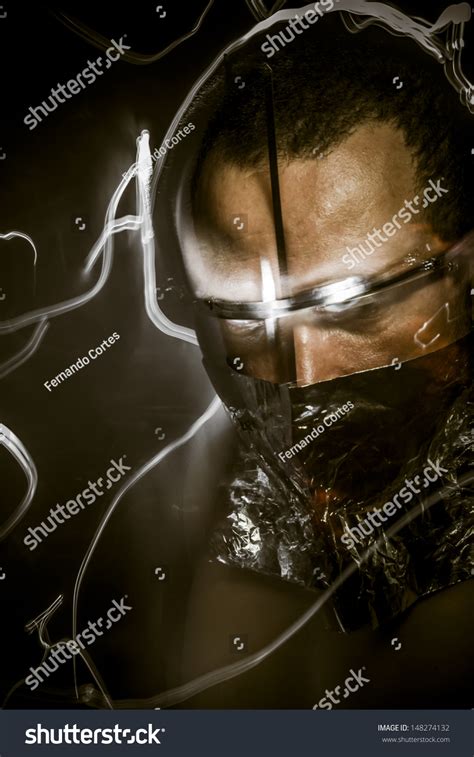 Wizard Concept Fear Terror Naked Man Stock Photo Edit Now