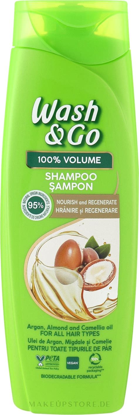 Wash&Go - Shampoo mit Argan-, Mandel- und Kamillenöl für alle Haartypen ...