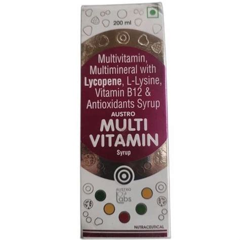 Multivitamin Multimineral Lycopene L Lysine Vitamin B Antioxidant