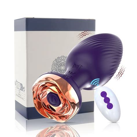Brinquedo Sexual Anal Rosa Vibrador Controle Remoto Plugue Anal Massageadores De Pr Stata