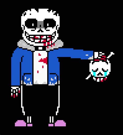 Insanity Sans Battle Sprite By Jesterbones4150 On Deviantart