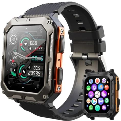 Tutt C20 Pro Men Military Rugged Smartwatch