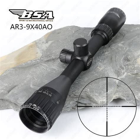 Bsa Essential Ar 3 9x40 Ao Hunting Optics Riflescopes Mil Dot Reticle