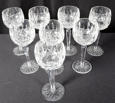 #5704: EIGHTEEN WATERFORD LISMORE PATTERN STEMWARE PIECES