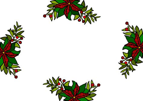 Download Poinsettia, Holly, Border. Royalty-Free Vector Graphic - Pixabay