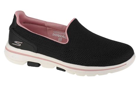 Buty Damskie Skechers Go Walk 5 Ocean Sparkle 124244 Bklp Kolor Czarny