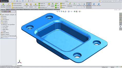 Solidworks Sheet Metal Tutorial Forming Tool YouTube