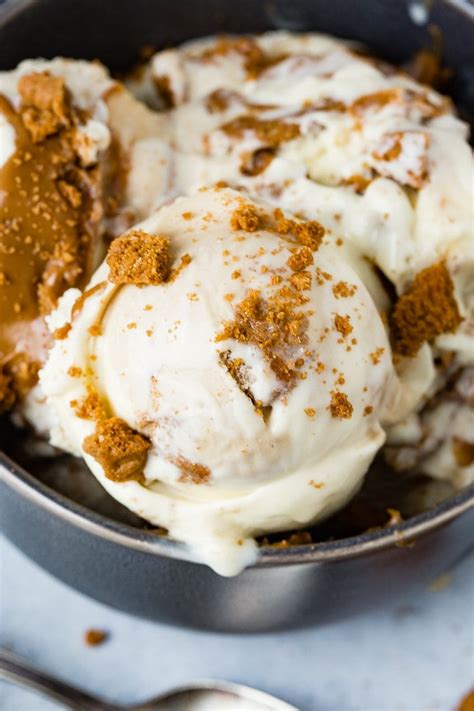 Biscoff Cookie Butter Homemade Ice Cream Oh Sweet Basil