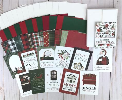 Christmas Card Making Kit for Adults, Christmas Card Kit DIY, Handmade ...