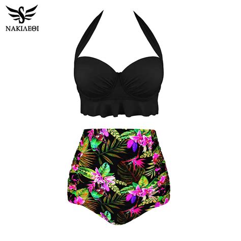 Aliexpress Buy Nakiaeoi New Sexy Bikinis Women Swimsuit High