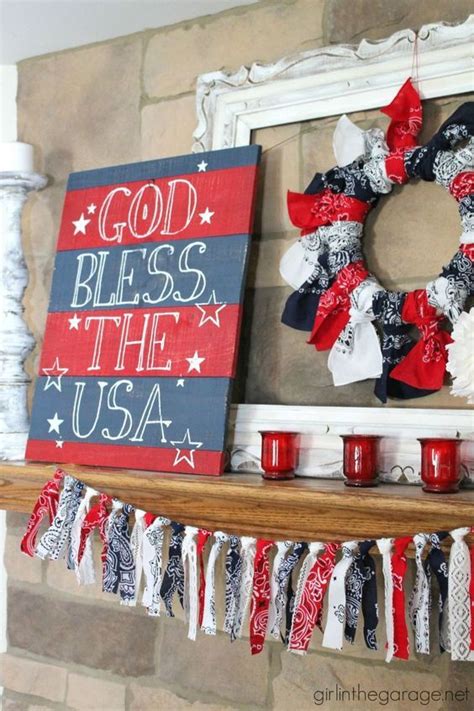 28 Stunning Rustic Style Fourth Of July Independence Day Decor Ideas