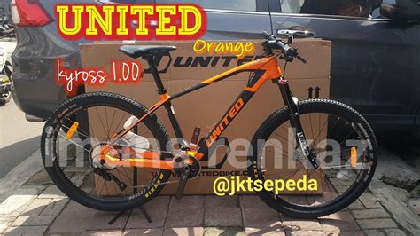 Sepeda Mtb United Kyross Orange First Impession Youtube