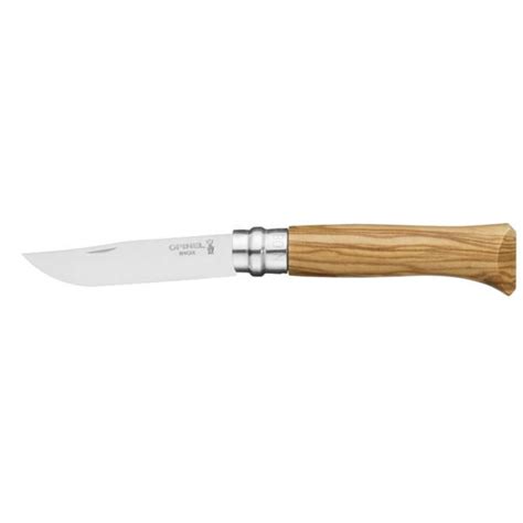 Couteau Opinel N8 inox olivier étui coutellerie taillanderie fr