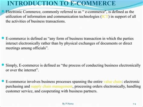 Introduction To Electronic Commerce Full Ppt