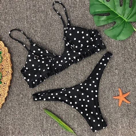 Swim Last Thea Polka Dot Print Bikini Bottom Poshmark