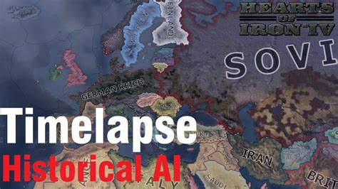 Hearts Of Iron IV Historical AI Timelapse No Commentary YouTube