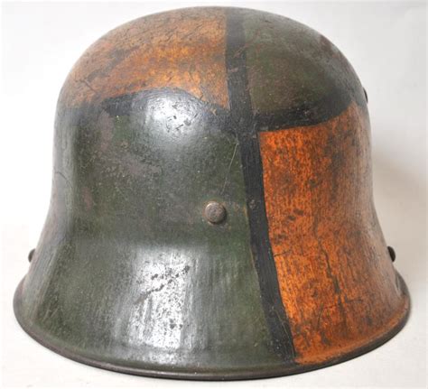 Cs Militaria Ww1 German M16 Camouflage Helmet