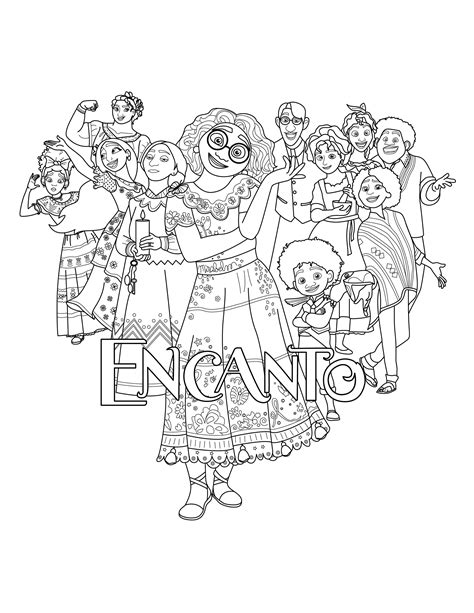 Printable Encanto Coloring Pages