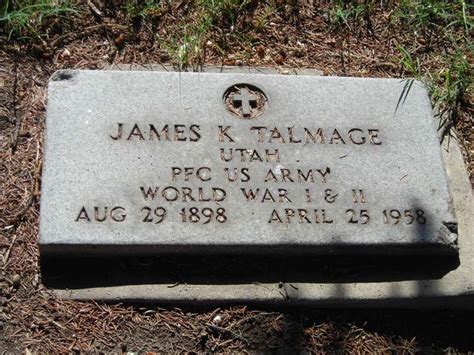 James Karl Talmage 1898 1958 Find A Grave Memorial