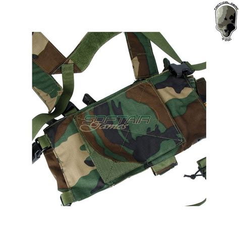 D Mittsu Chest Rig Woodland Tmc Tmc Wl Softair Games Asg