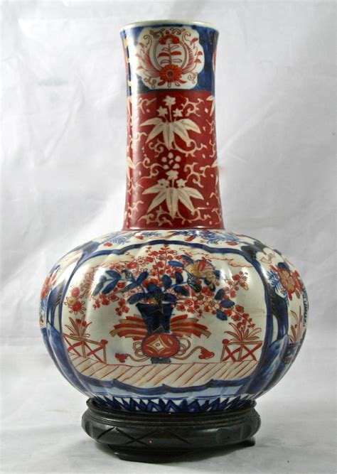 Grand Vase Xix Me En Porcelaine Imari