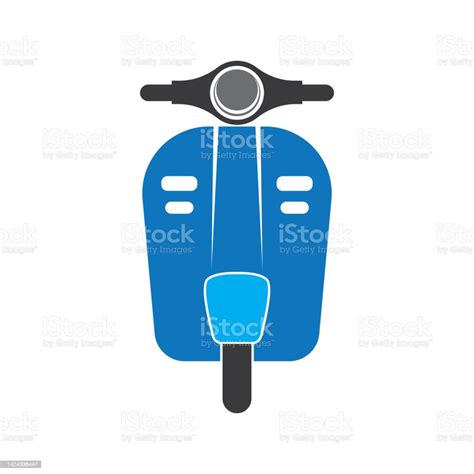 Icône Vectorielle Du Logo Du Scooter De Cyclomoteur Vecteurs Libres De