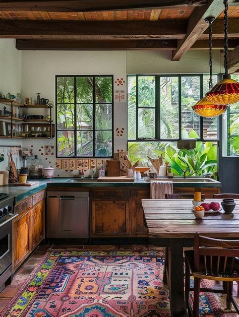 boho kitchen ideas  prove bohemian style    luxury