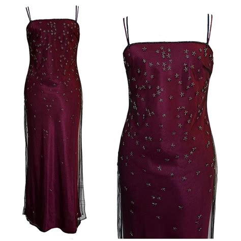 Beaded Mesh Dress Y K Vampy Gothic Evening Dress Prom Dress Formal