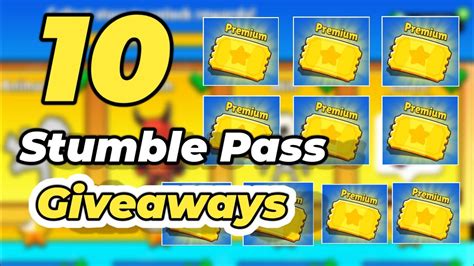 Stumble Pass Giveaways But Free Stumble Pass And Gems In