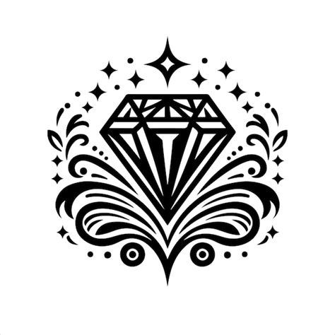 Logotipo De Joyer A De Lujo Con L Nea De Diamantes Arte De Diamantes