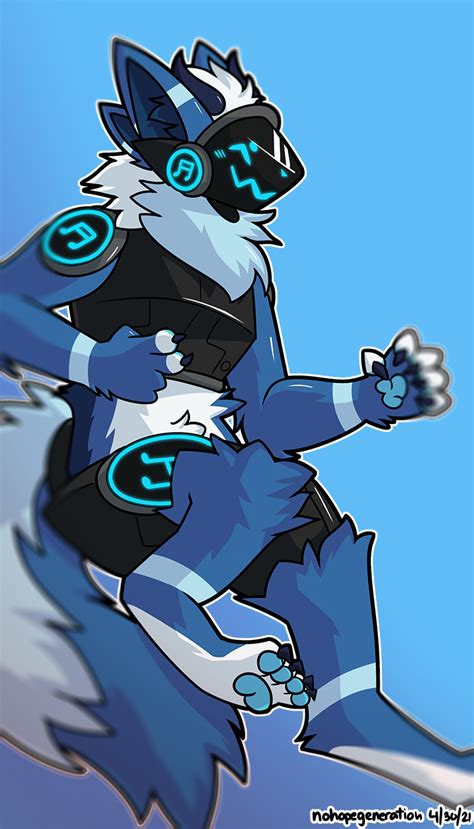 Protogen commission I did! Art by me! : r/furry