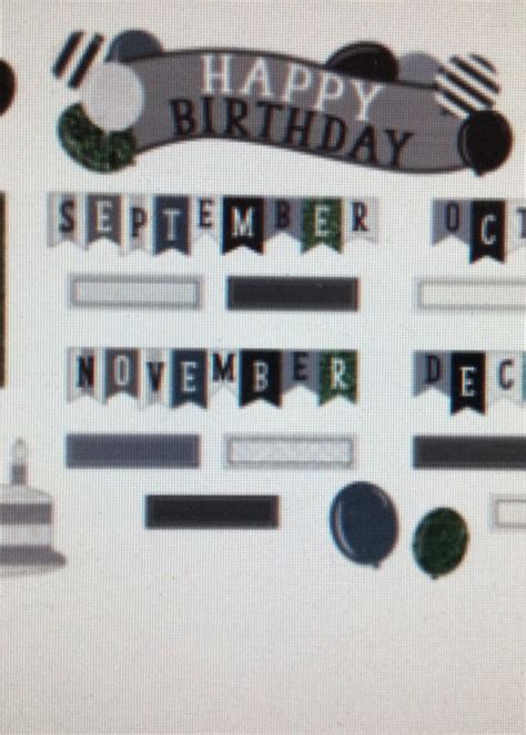 Modern Farmhouse Happy Birthday Mini Bulletin Board School Spot