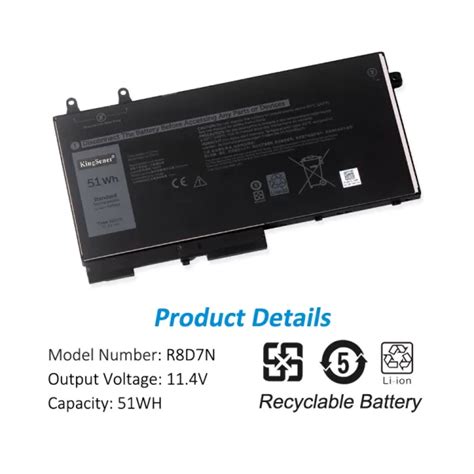 R D N Battery For Dell Latitude Inspiron Series Kingsener