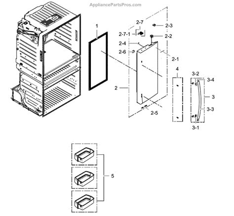 Parts For Samsung Rf25hmedbsraa 0000 Fridge Door R Parts