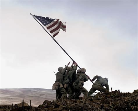 Flag Raising Military Marines Iwo Jima HD Wallpaper Peakpx