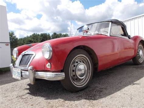 1958 Mg Mga Roadster 85000 Miles Red Convertible 4 Cylinder 4 Speed