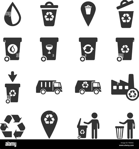 Garbage Simply Icons Stock Vector Image Art Alamy