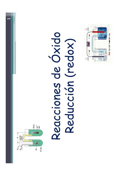 Pdf Reacciones De Xido Reducci N Redox Depa Fquim Unam Mx Amyd