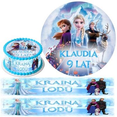 OPŁATEK Opłatki na TORT KRAINA LODU FROZEN ELSA 12784561124 Allegro pl