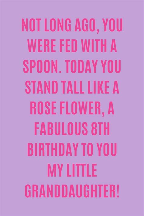 Happy 8th Birthday Quotes Poems Darling Quote