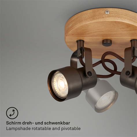 Briloner Tahun Deckenspot Schwenkbar Warmwei Es Licht Antik Grau