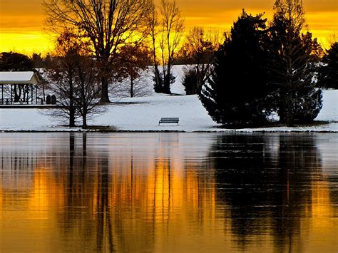 Free Images Tree Water Nature Winter Sunrise Sunset Night