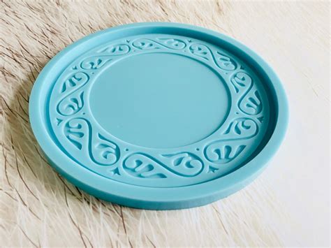 Silicone Patterned Coaster Mould Craft Mould Silicone Mould Resin