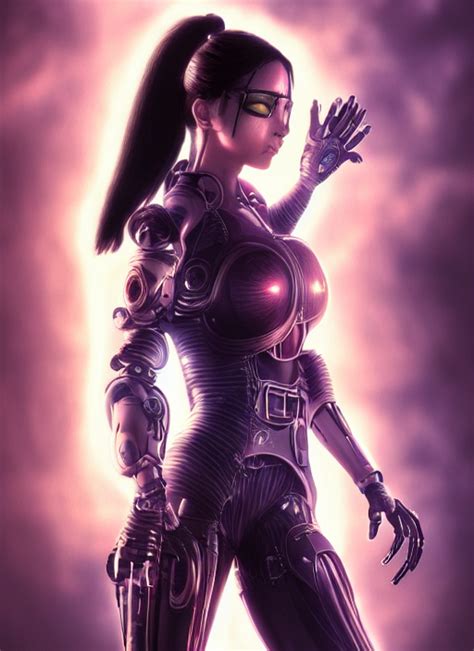 Prompthunt Alita Battle Angel Digital Painting Cyberpunk Aesthetic