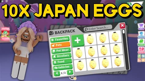 Ich ÖFFNE 10 JAPAN EGGS mit FACECAM und HATCH NOW in Adopt Me Deutsch